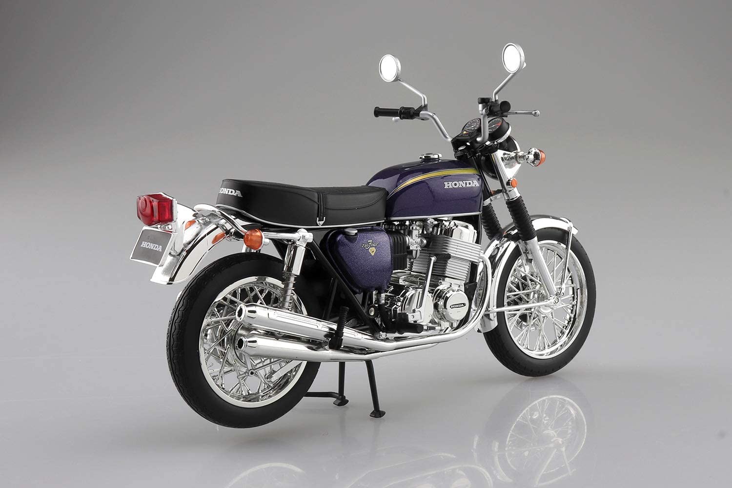 1/12 スカイネットHONDA CB750FOUR(K2)パープル アオシマ 1/12 スカイネット 完成品バイク Honda CB750FOUR(K2) パープル