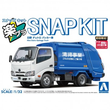 1/32 楽プラ スナップキット No.25-PK 日野 デュトロ パッカー車 アオシマ, AOS67215, by アオシマ