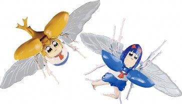 自由研究シリーズNo.253 ポプテピピック編 カブトムシ ポプ子 ver. & クワガタムシ ピピ美 ver. フジミ, FUJ71524, by フジミ
