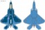1/144 F-22A ラプター 航空自衛隊 洋上迷彩仕様 2機セット エフトイズ, FTY84160, by エフトイズ