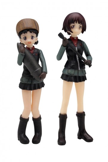 Platz  1/35 ガールズ&パンツァー劇場版 プラウダ高校 ニーナ＆アリーナ フィギュアセット, PLZ35537, by プラッツ