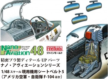 1/48 ナノ・アヴィエーションシリーズ 現用機用シートベルト5 (アメリカ空軍・自衛隊 F-104ほか) ファインモールド, FIN40178, by ファインモールド 1/48 ナノ・アヴィエーションシリーズ 現用機用シートベルト5 (アメリカ空軍・自衛隊 F-104ほか) ファインモールド, FIN40178, by ファインモールド