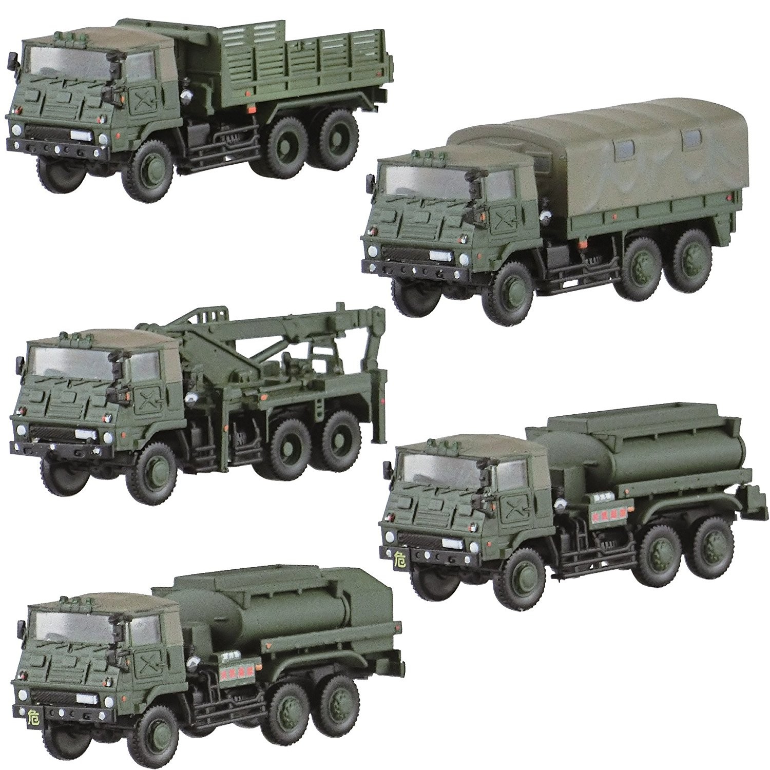 アオシマ　自衛隊名鑑73式大型トラック編　5種8個　1/144 アオシマ 自衛隊名鑑73式大型トラック編 5種8個 1/144 - メルカリ