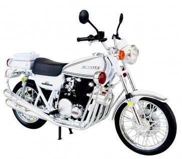 1/12　完成品バイク Kawasaki 750RS-P（Z2白バイ） アオシマ, AOS80986, by アオシマ