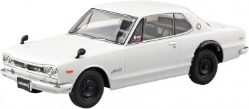 1/32 楽プラ スナップキット No.16-WH ニッサン C10 スカイライン 2000GT-R(ホワイト) アオシマ, AOS01633, by アオシマ