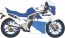 1/12 スズキ GSX-R750 (H) (GR71G) ブルー / ホワイトカラー ハセガワ, HAS17461, by ハセガワ