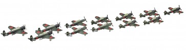 1/350 日本海軍 空母艦載機(後期)セット, HASQG62, by ハセガワ