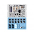 1/72 フォッケウルフ Fw190A用 エッチング(内装)&スワスチカデカールセット プラッツ, PLZ51896, by プラッツ