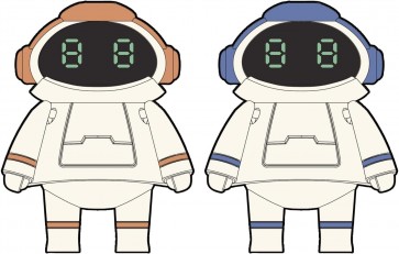 ちいさなメカトロメイト No.05 こすもれっど&こすもぶるー(2体セット) ハセガワ, HAS48173, by ハセガワ