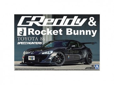 1/24 ザ・チューンドカーNo.2  ZN6 トヨタ86 1912 GREDDY&ROCKET BUNNY VOLK RACING Ver. アオシマ, AOS50941, by アオシマ