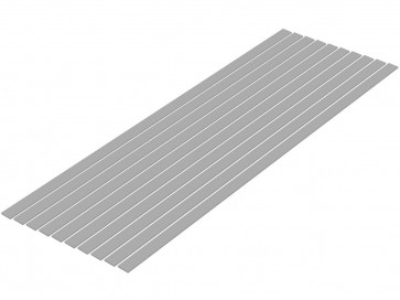 プラ=材料 [グレー] 細切り板 1.0 x 7.0mm 10本入 ウェーブ, WAV24876, by ウェーブ