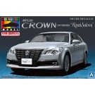 1/24 プリペイントモデル トヨタ AWS210 クラウン ハイブリッド ロイヤルサルーン G 2012 (シルバーメタリック) アオシマ, AOS08492, by アオシマ