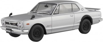 1/24 楽プラ スナップカー No.1-SI KPGC10 スカイラインHT 2000GT-R 1970 シルバー アオシマ, AOS65891, by アオシマ