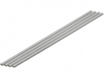 プラ=材料[グレー] ハーフパイプ 3 x 6 mm 4本入 ウェーブ, WAV24548, by ウェーブ