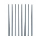 マテリアル・シリーズ プラ=材料 ﾃｰﾊﾟｰ丸棒【ｸﾞﾚｰ】 3.0→5.0mm 8本入 OM333 ウェーブ, WAV23336, by ウェーブ