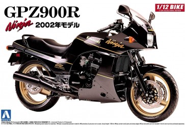 1/12 バイク 5 カワサキ GPZ 900R ニンジャ '02モデル（黒） アオシマ, AOS42878, by アオシマ