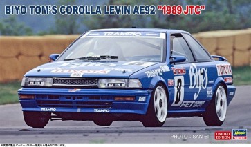 1/24 バイヨ トムス カローラ レビン AE92 “1989 JTC” ハセガワ, HAS05796, by ハセガワ