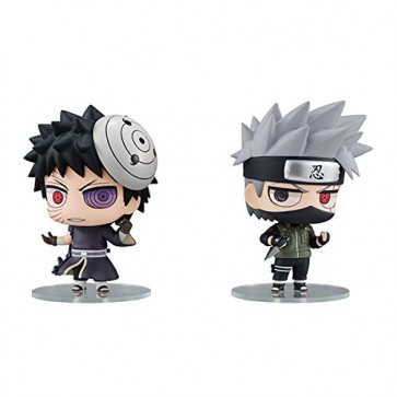 ちみメガ バディシリーズ! NARUTO-ナルト- 疾風伝 はたけカカシ&うちはオビト 忍界大戦セット メガハウス, MEG27273, by メガハウス