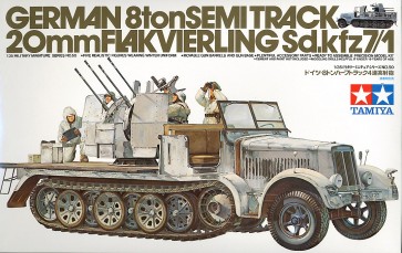 1/35 MM 8ﾄﾝﾊｰﾌ4連装, TAM35050, by タミヤ