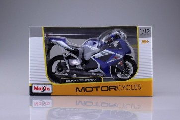 スカイネット 1/12 完成品バイク スズキ GSX-R750 アオシマ, AOS04545, by アオシマ