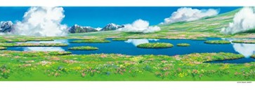 スタジオジブリ 352ピース ジグソーパズル ハウルの動く城 ハウルのひみつの庭(18.2x51.5cm) エンスカイ, ENS85893, by エンスカイ