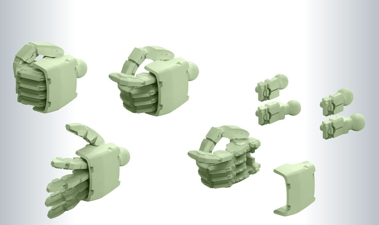 1/144 ﾋﾞﾙﾀﾞｰｽﾞﾊﾟｰﾂHD MSﾊﾝﾄﾞ02(ｼﾞｵﾝ系) ｻﾞｸｸﾞﾘｰﾝ バンダイ