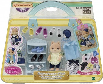 シルバニアファミリー 街のファッションコーデセット -おしゃれシューズコレクション- エポック, EPC43563, by エポック