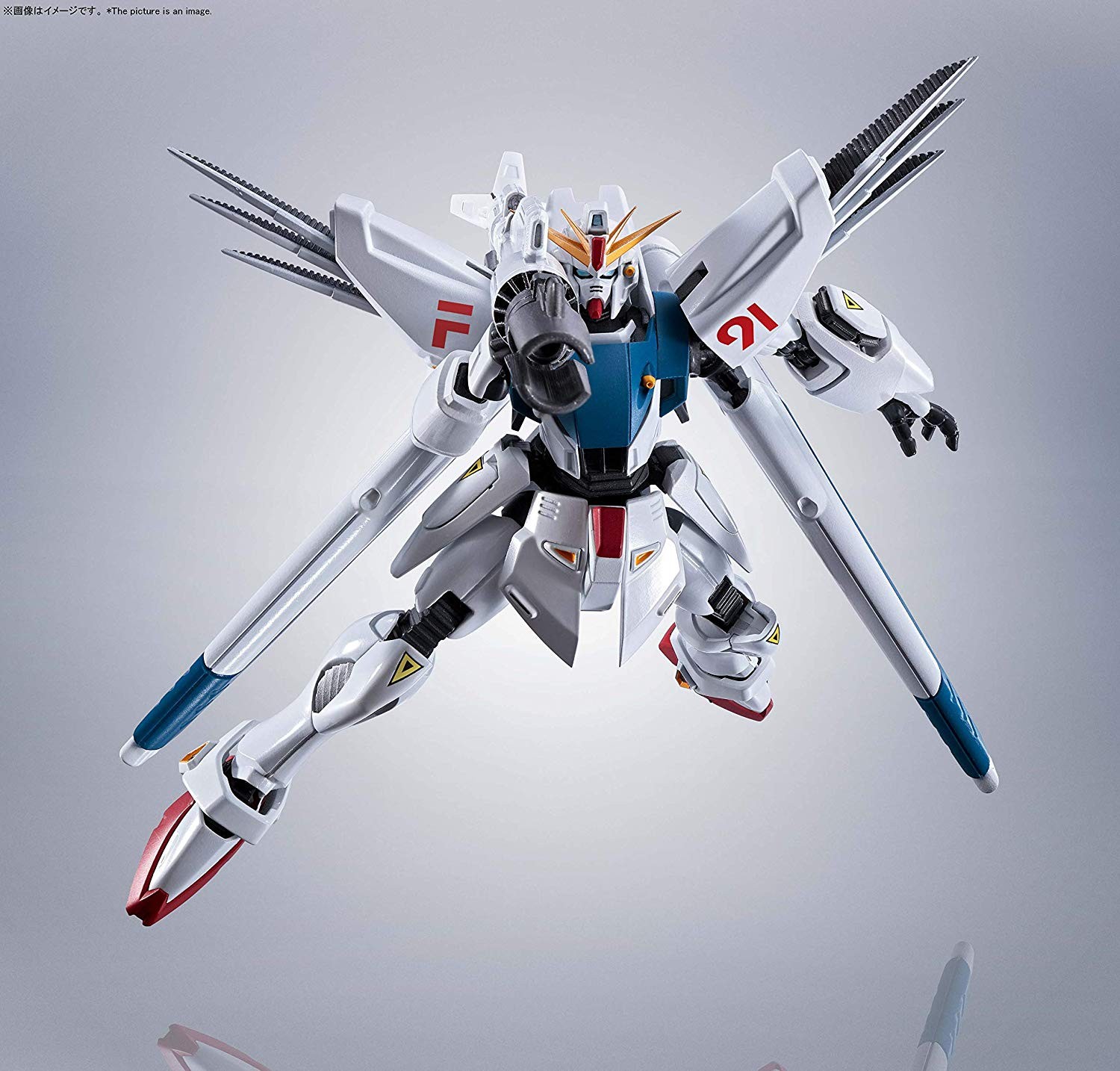 ROBOT魂 機動戦士ガンダムF91［SIDE MS] ガンダムF91 EVOLUTION-SPEC 約130mm ABS&amp;PVC製 塗装済み可動フィギュア BANDAI ROBOT魂 ロボット魂265 <SIDE MS> ガンダムF91 EVOLUTION
