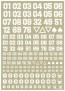 DZナンバーデカール ホワイト 1枚入 ハイキューパーツ, HIQ74827, by ハイキューパーツ