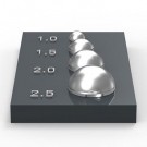 ハイキューパーツ　GEMドーム　クリアS　1.0mm-2.5mm（各3個・計12個入）, HIQGEM-CLR-S, by ハイキューパーツ