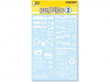 LGMデカール2 ホワイト(1枚入) ハイキューパーツ, HIQ77859, by ハイキューパーツ