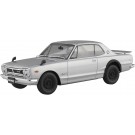 1/24 楽プラ スナップカー No.1-SI KPGC10 スカイラインHT 2000GT-R 1970 シルバー アオシマ, AOS65891, by アオシマ