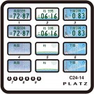 1/24 図柄ナンバープレート (柏・長岡・下関) プラッツ, PLZ84207, by プラッツ