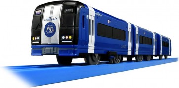 プラレール 名鉄創業130周年記念 反転塗装ブルーミュースカイ タカラトミー, TAK53845, by タカラトミー