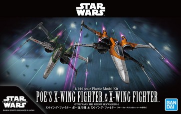 1/144 Xウイング･ファイター ポー専用機&Xウイング･ファイター (SW/スカイウォーカーの夜明け) バンダイ, BAN92316, by バンダイ