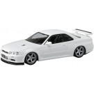1/32 楽プラ スナップキット No.12CU-WP ニッサン R34スカイラインGT-R カスタムホイール(ホワイトパール) アオシマ, AOS02777, by アオシマ