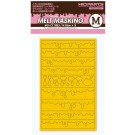 メルト柄マスキングシールM 3枚入 ハイキューパーツ, HIQ75664, by ハイキューパーツ