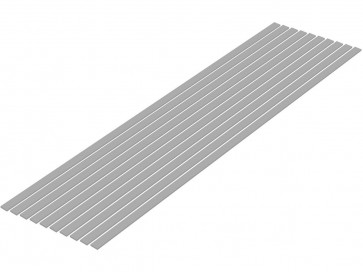 プラ=材料 [グレー] 細切り板 1.0 x 5.0mm 10本入 ウェーブ, WAV24852, by ウェーブ