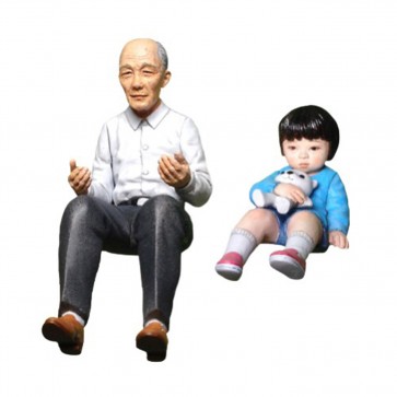 アトリエイット　1/24 おじいさんとひ孫, AIT24010, by アトリエイット