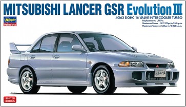 1/24 三菱 ランサー GSR エボリューションIII ハセガワ, HAS03501, by ハセガワ