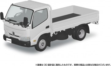 1/32 楽プラ スナップキット No.23-WE 日野 デュトロ 平ボデー (ホワイト) アオシマ, AOS67222, by アオシマ
