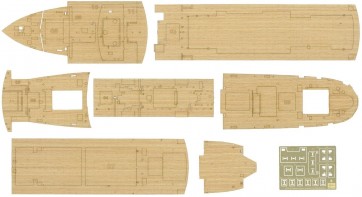 1/350氷川丸 木製甲板, HASQG51, by ハセガワ