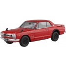 1/24 楽プラ スナップカー No.1-RE KPGC10 スカイラインHT 2000GT-R 1970 レッド アオシマ, AOS65914, by アオシマ
