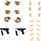 1/12 Little Armory リトルアーモリー [LA-OP14] 創彩少女庭園用タクティカルグローブ2 ハンドガンセット (タン) トミーテック, TMT26731, by トミーテック