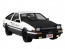 1/24 頭文字D 藤原拓海 AE86 トレノ プロジェクトD仕様 アオシマ, AOS53133, by アオシマ