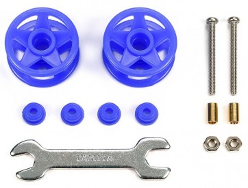 ミニ四駆 グレードアップパーツ GP.532 2段低摩擦プラローラー (19-19mm) ブルー タミヤ, TAM55323, by タミヤ