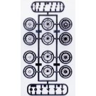 1/24 ホイールシリーズ ノーマルワイヤー シルバータイプ 17インチ フジミ, FUJ93557, by フジミ