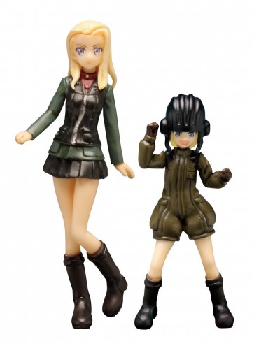 1/35 ガールズ&パンツァー劇場版 プラウダ高校 カチューシャ＆クラーラフィギュアセット プラッツ, PLZ39665, by プラッツ