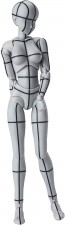 S.H.Figuarts ボディちゃん -ワイヤーフレーム- (Gray Color Ver.) バンダイ, BAN11130, by バンダイ