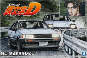 1/24 頭文字D No.13 秋山渉 AE86 レビン アオシマ, AOS57360, by アオシマ